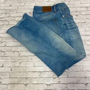 MADEWELL WOMENS JEANS.  MADEWELL CALI DEMI-BOOT JEANS. SIZE 25, COLOR BLUE.